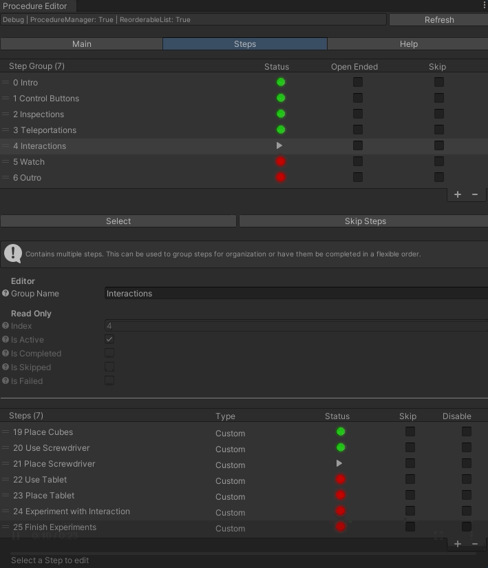 Virtual Reality Training