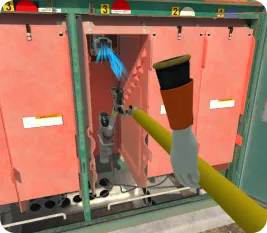 VR training simulation maintenance