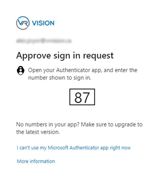 Sign-in approval request used for multi-factor authentication