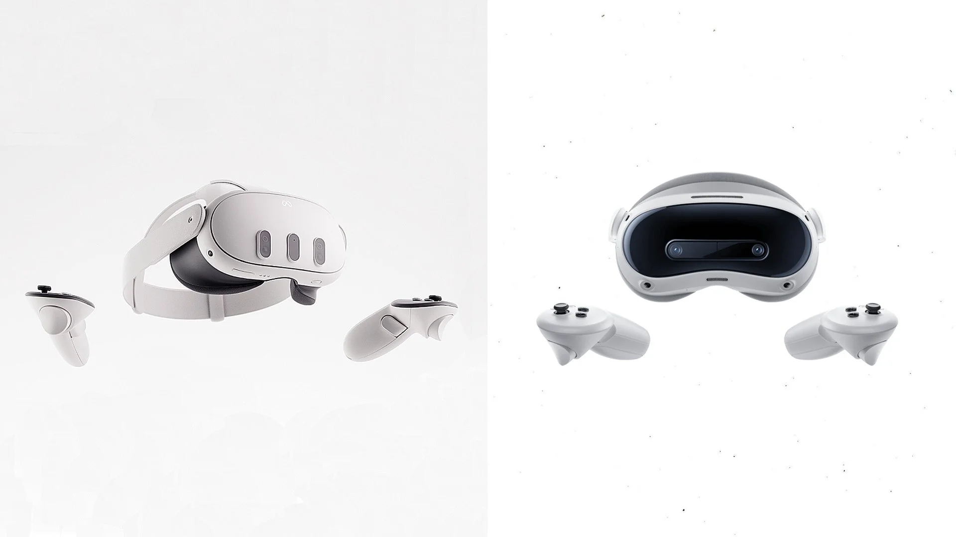 Meta Quest 3 and PICO standalone VR headsets used for enterprise training
