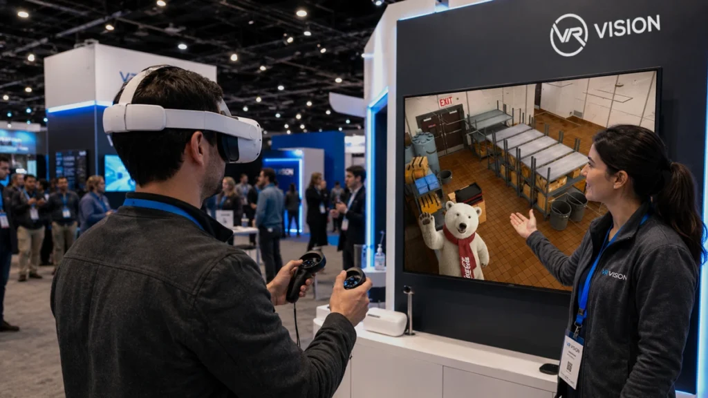 vr vision trade show demo